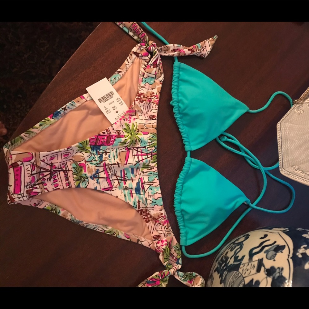NWT JCrew bikini bottoms with Victoria Secret top